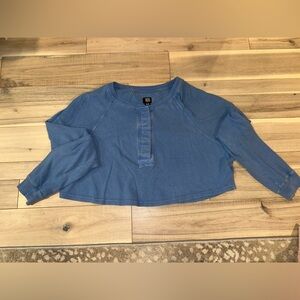 Urban Outfitters Blue Long Sleeve Tee